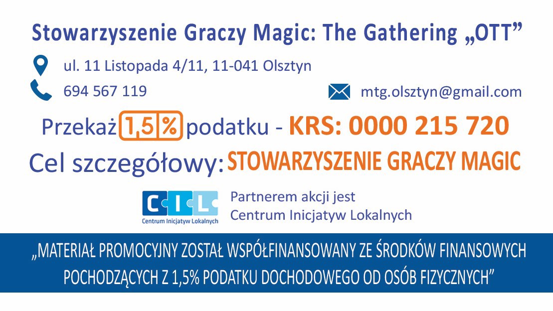 Przekaż 1,5% podatku na rzecz Stowarzyszenia Olsztyn Tryhard Team